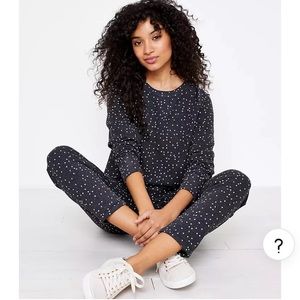 LOFT Lou & Grey Star Sweatshirt & Sweatpants matching set